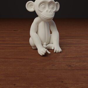 Chimpanzee Mini Figure 2.5 Inches